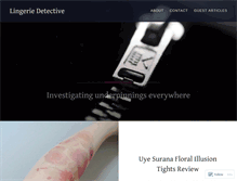 Tablet Screenshot of lingeriedetective.com